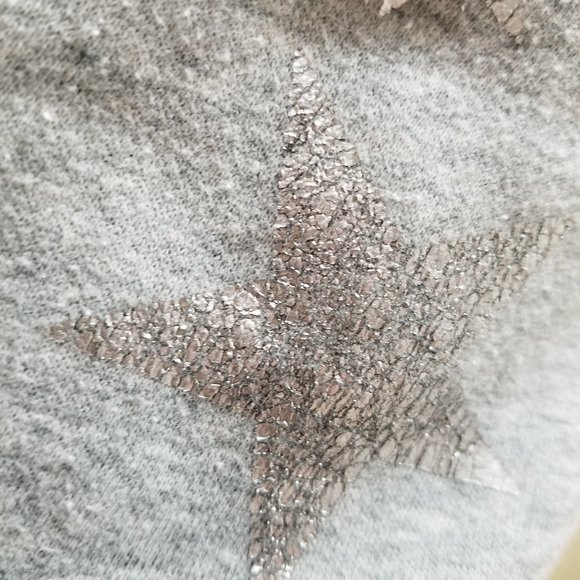 Victoria's Secret PINK hoodie XS peace star heart bling sequin graphic zip up - Picture 10 of 16